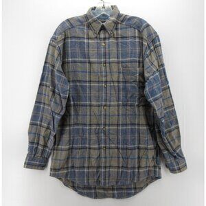 VINTAGE Structure Shirt Small Flannel Plaid Button Down 90s Heritage